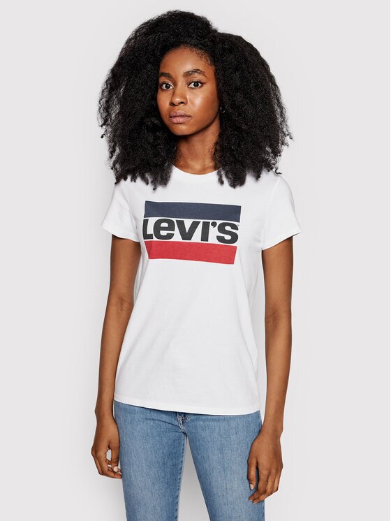 Levi's Тишърт The Perfect Graphic Tee 17369-0297 Бял Regular Fit