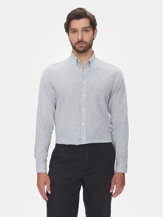 Lindbergh Риза 30-203344B Светлосиньо Relaxed Fit