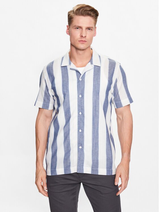 Lindbergh Риза 30-203419 Светлосиньо Relaxed Fit