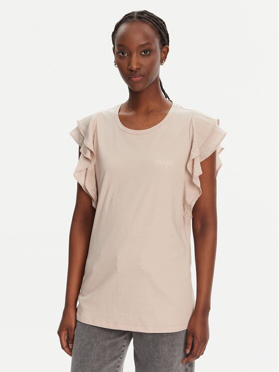 Liu Jo Sport Блуза TA5178 J5904 Бежов Regular Fit