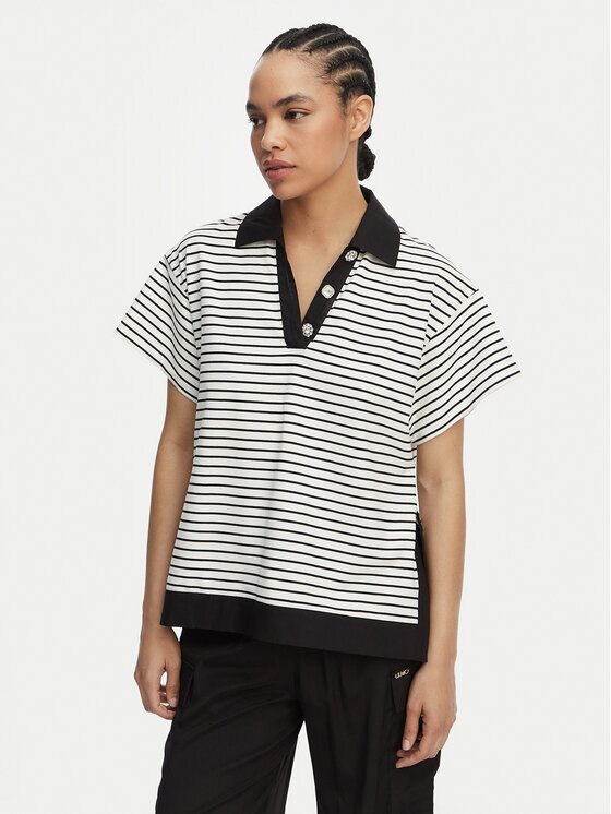 Liu Jo Тениска с яка и копчета WA6495 J4909 Regular Fit