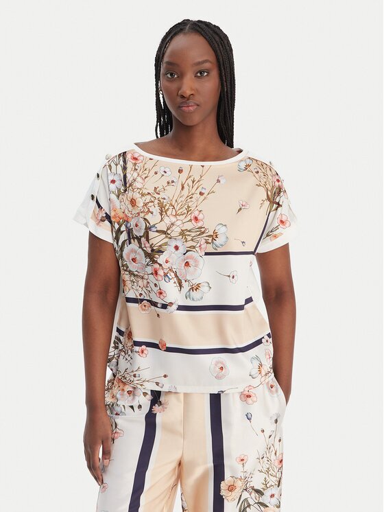 Liu Jo Тишърт WA6437 J6308 Бежов Regular Fit