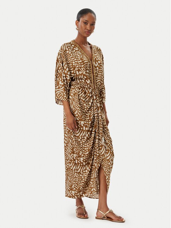Lola casademunt Лятна рокля LS2616031 Кафяв Relaxed Fit