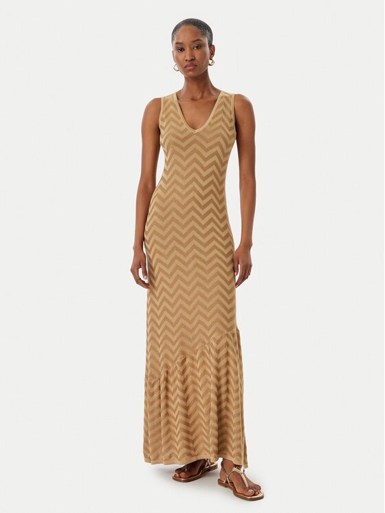 Lola casademunt Плетена рокля MS2616040 Slim Fit