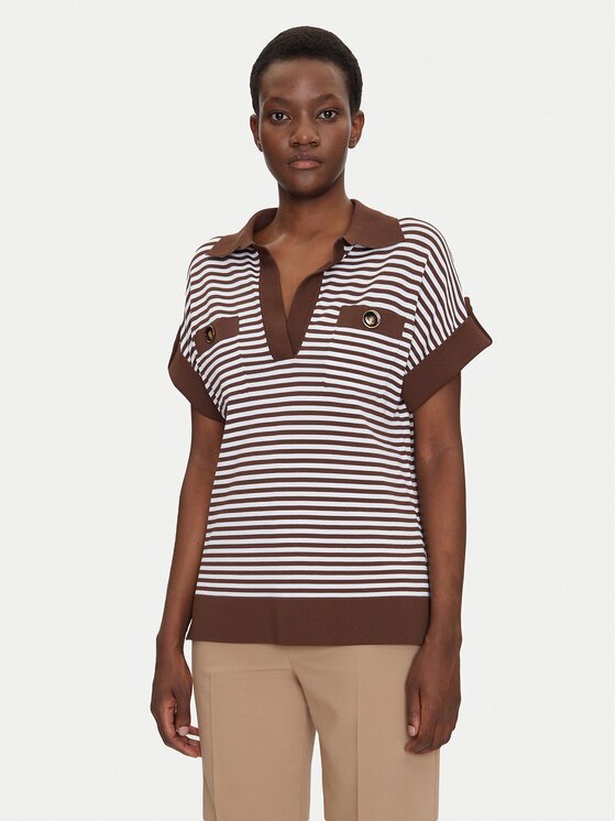 Luisa Spagnoli Тениска с яка и копчета Caio 58672 Regular Fit
