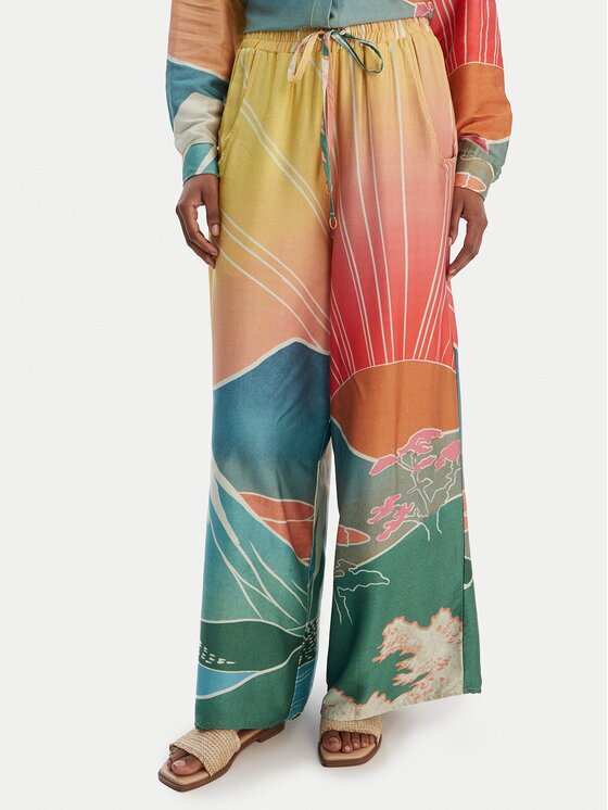 Maaji Текстилни панталони Sakura Scenery Ophelia PT1836CPA007 Relaxed Fit