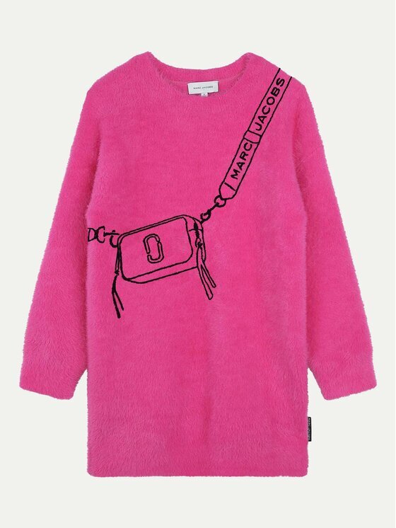Marc Jacobs Плетена рокля W60386 D Розов Regular Fit