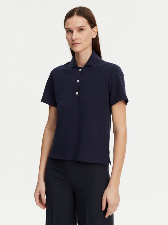 Marc O'Polo Тениска с яка и копчета 502 2094 53015 Regular Fit
