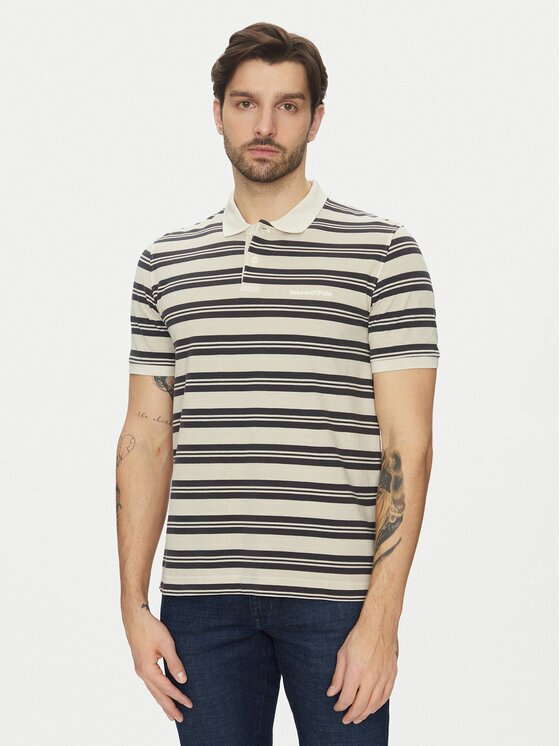 Marc O'Polo Тениска с яка и копчета 522 2068 53040 Regular Fit