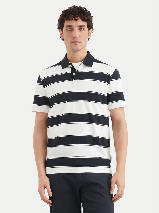 Marc O'Polo Тениска с яка и копчета 522 2145 53046 Regular Fit