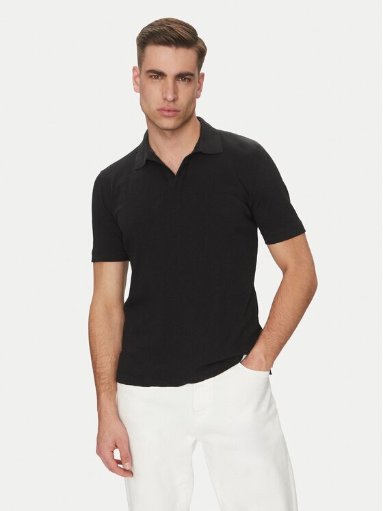 Marc O'Polo Тениска с яка и копчета 523 2091 53026 Regular Fit