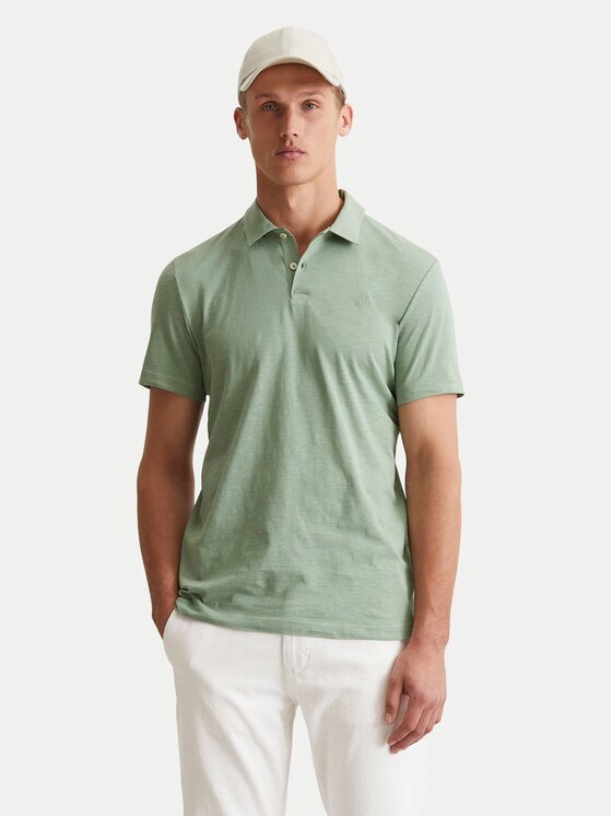 Marc O'Polo Тениска с яка и копчета 536 2176 53018 Shaped Fit