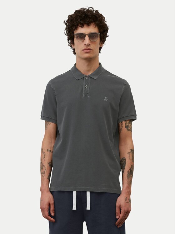 Marc O'Polo Тениска с яка и копчета B21 2266 53000 Regular Fit