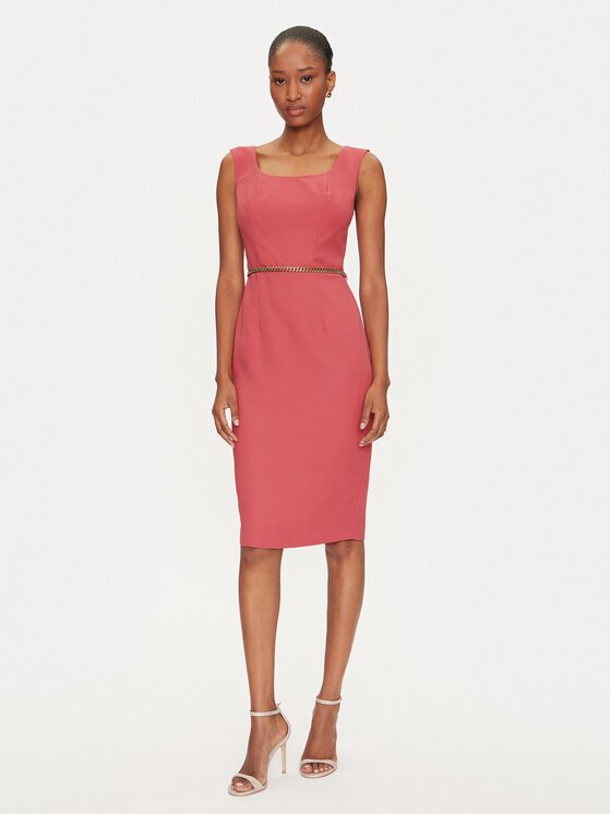 Marciano Guess Коктейлна рокля 5GGK12 7300A Екрю Regular Fit