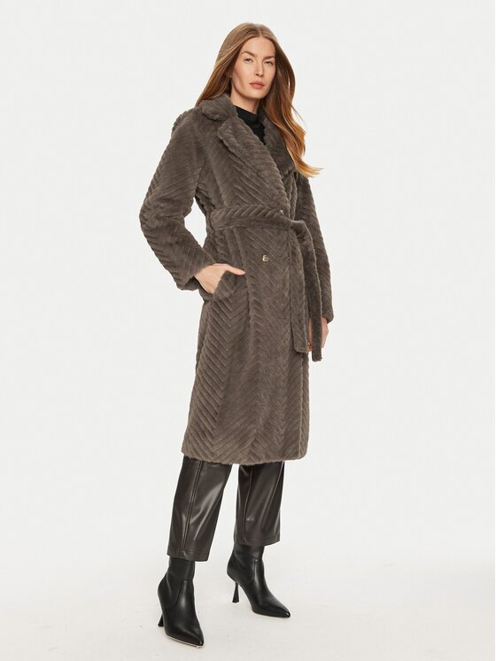 Marciano Guess Кожено палто Claire 4BGL33 7206A Regular Fit