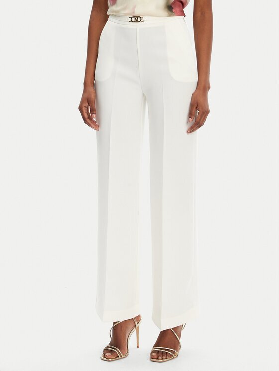 Marciano Guess Текстилни панталони 5RGB02 7115A Екрю Regular Fit