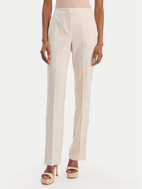 Marella Чино панталони Trofeo 2615131081 Екрю Slim Fit