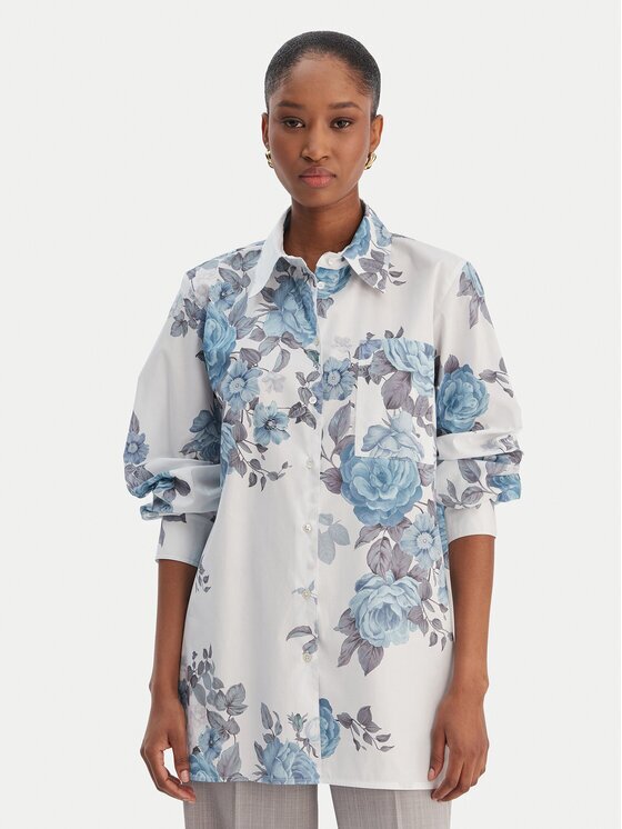 Marella Риза Amici 2613111101 Светлосиньо Regular Fit