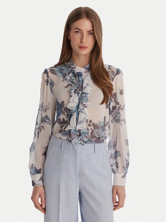 Marella Риза Canapa 2613111151 Екрю Regular Fit