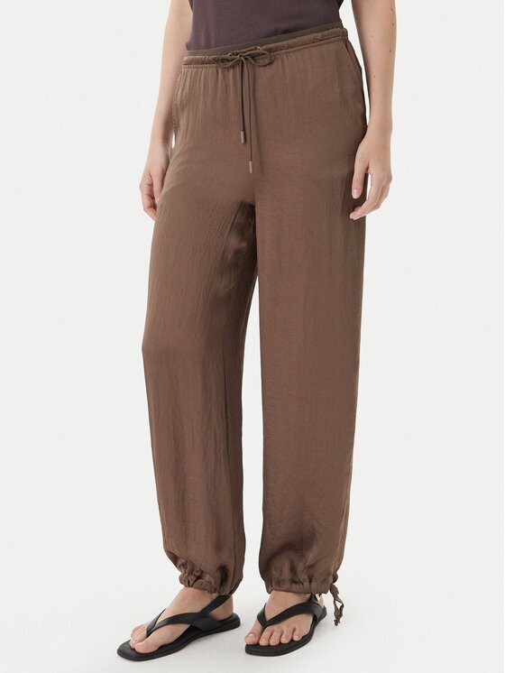Marella Текстилни панталони Bronzo 2613131085 Relaxed Fit