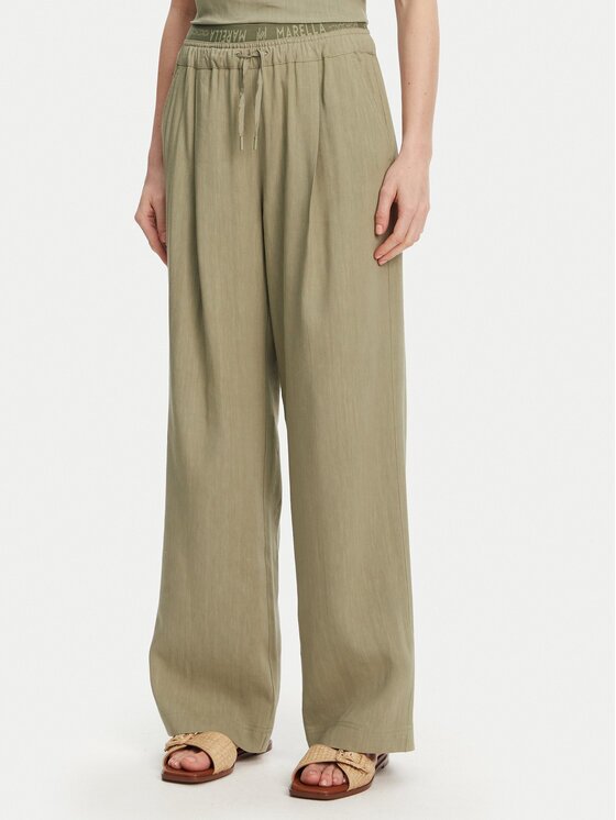 Marella Текстилни панталони Fred 2513131085 Wide Leg