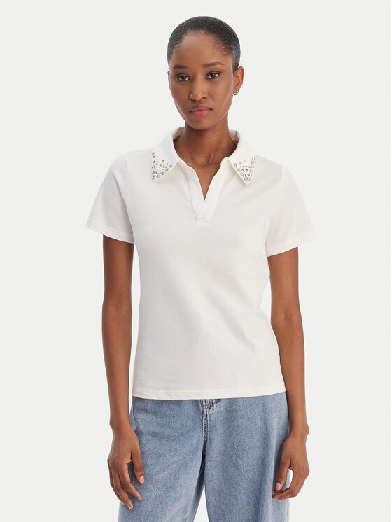 Marella Тениска с яка и копчета Onirica 2615951011 Regular Fit