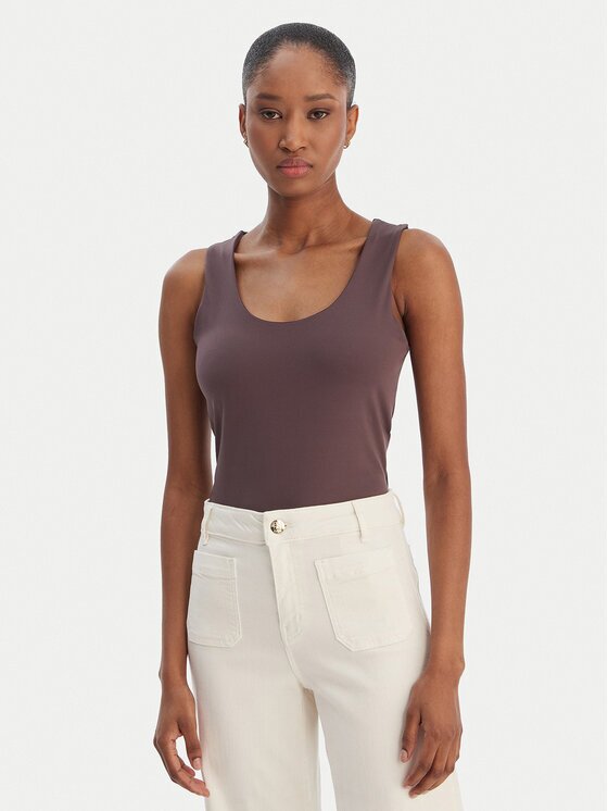 Marella топ Tiglio 2615941051 Екрю Slim Fit