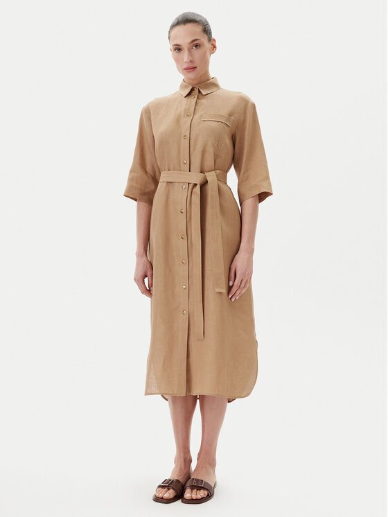 Max Mara Leisure Рокля тип риза Salute 2516221028 Светлосиньо Regular Fit