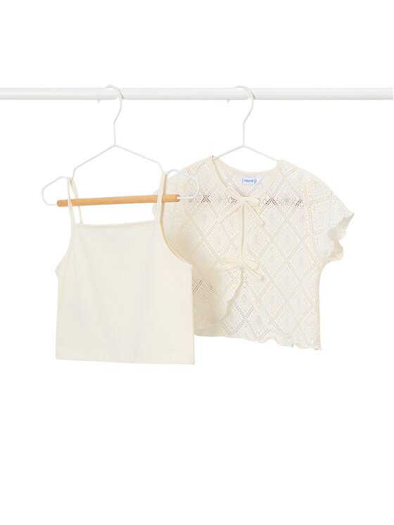 Mayoral Блуза 3015 Бежов Regular Fit