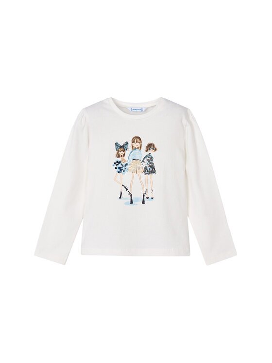 Mayoral Блуза 4011 Бял Regular Fit