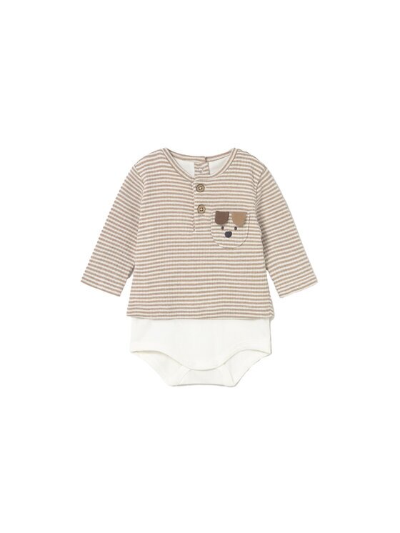 Mayoral Боди 2728 Кафяв Regular Fit