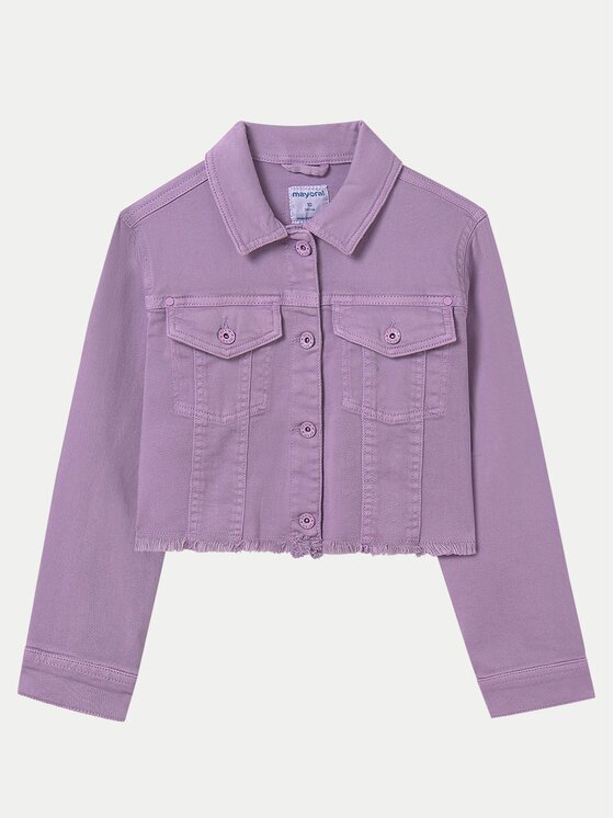 Mayoral Дънково яке 6406 Виолетов Regular Fit
