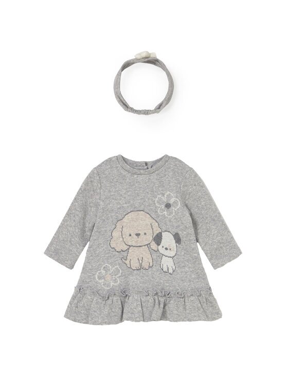 Mayoral Ежедневна рокля 2809 Сив Regular Fit