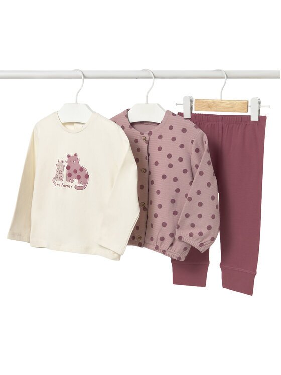 Mayoral Комплект суитшърт блуза и клин 2743 Розов Regular Fit