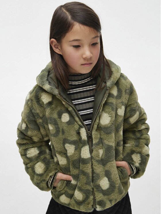Mayoral Кожено палто 7.409 Regular Fit