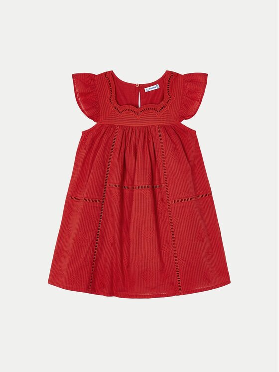 Mayoral Лятна рокля 3930 Червен Regular Fit