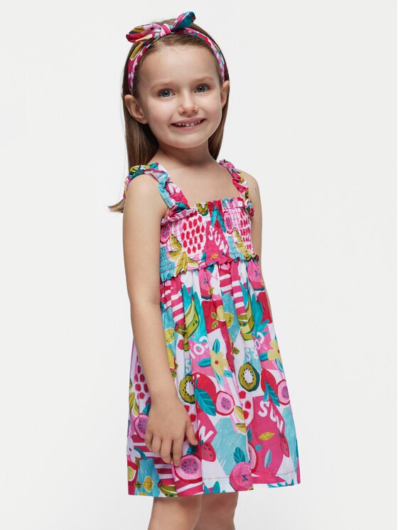 Mayoral Лятна рокля 3947 Цветен Regular Fit