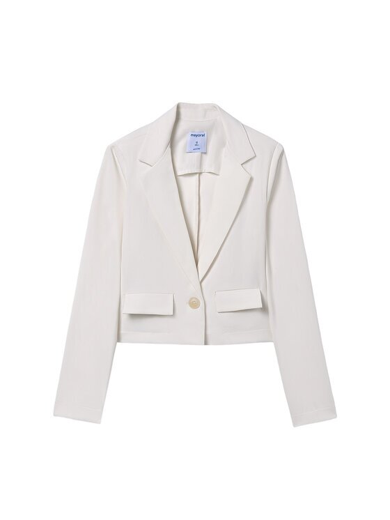 Mayoral Сако 6403 Бял Regular Fit
