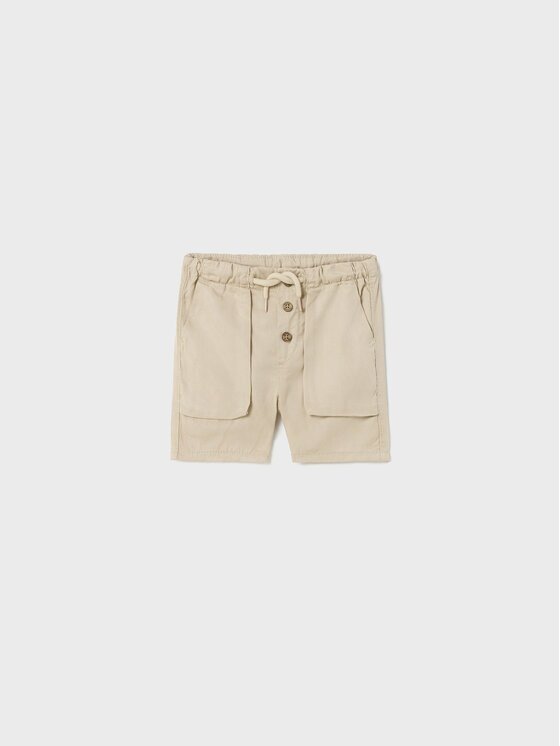 Mayoral Шорти от плат 1290 Бежов Regular Fit