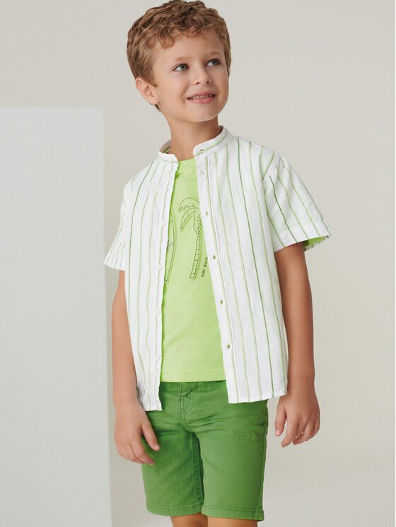 Mayoral Шорти от плат 3235 Зелен Regular Fit
