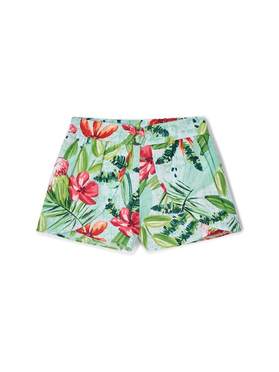 Mayoral Шорти от плат 3908 Зелен Regular Fit