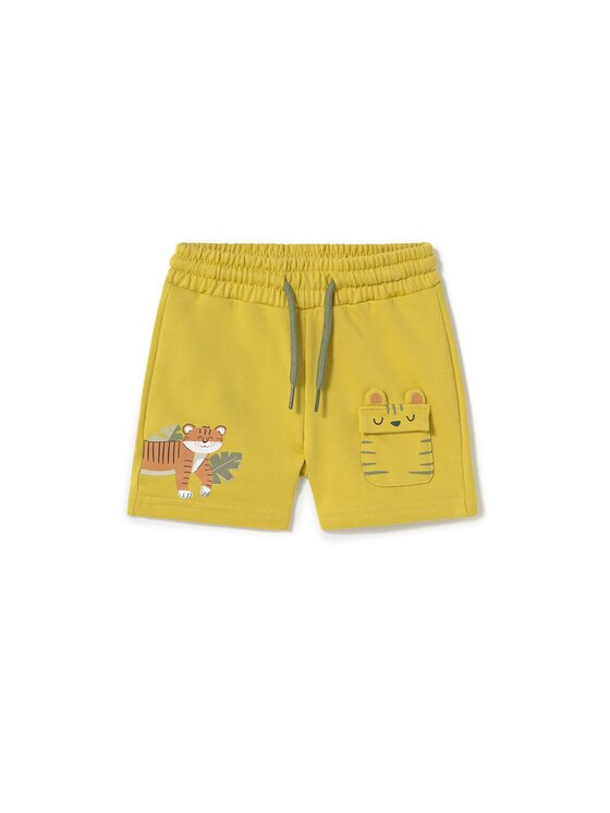 Mayoral Спортни шорти 1242 Жълт Regular Fit