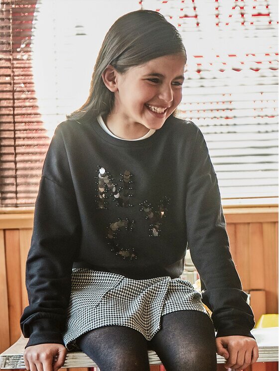 Mayoral Суитшърт 7472 Черен Regular Fit