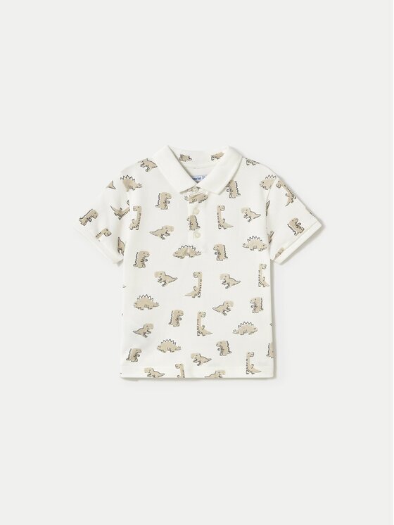 Mayoral Тениска с яка и копчета 1109 Regular Fit