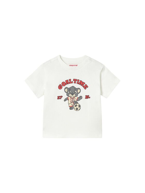 Mayoral Тишърт 1007 Бял Regular Fit