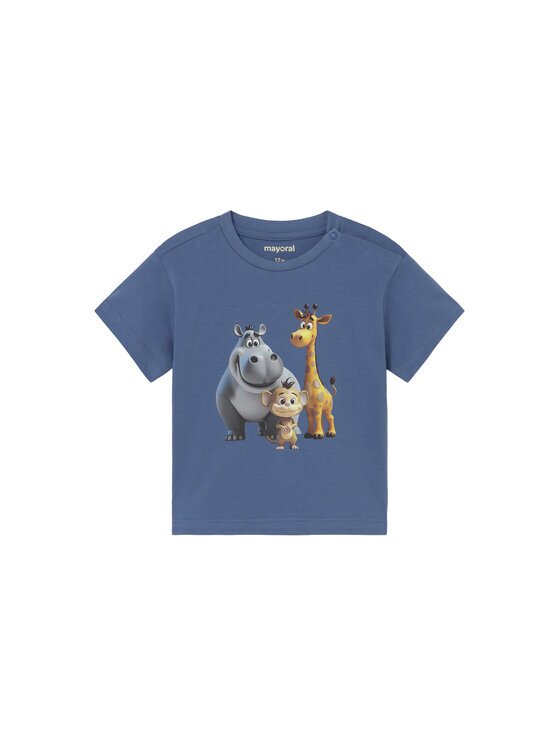 Mayoral Тишърт 1008 Син Regular Fit
