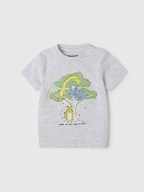 Mayoral Тишърт 1012 Сив Regular Fit