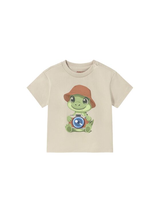 Mayoral Тишърт 1016 Бежов Regular Fit