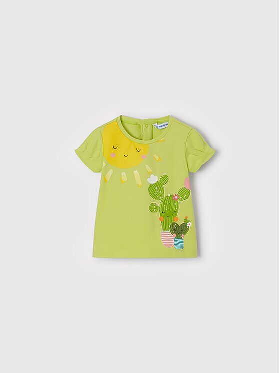 Mayoral Тишърт 1034 Зелен Regular Fit