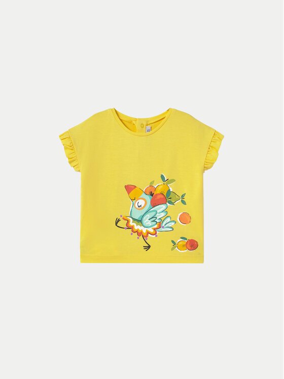 Mayoral Тишърт 1048 Жълт Regular Fit